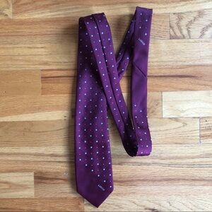 Lanvin Signature Maroon Tie